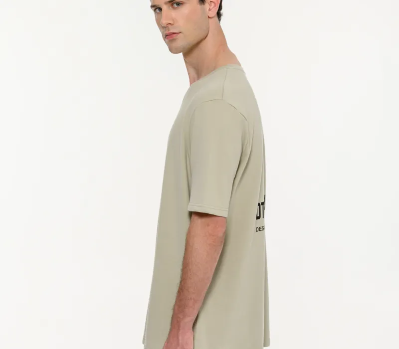Ανδρικό κοντομάνικο t-shirt με τύπωμα στην πλάτη-thumbPicture-2