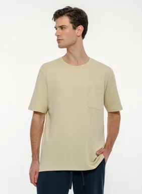 Ανδρικό κοντομάνικο t-shirt με τσέπη