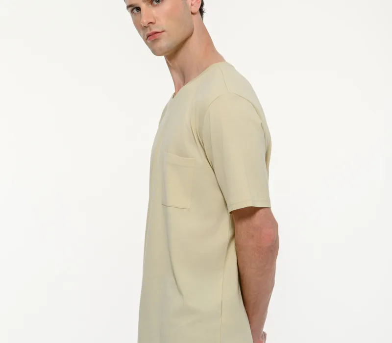 Ανδρικό κοντομάνικο t-shirt με τσέπη-thumbPicture-2