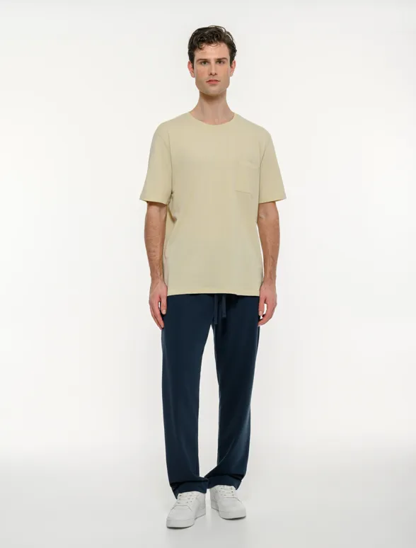 Ανδρικό κοντομάνικο t-shirt με τσέπη-mainImage-4