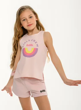 Παιδικό αμάνικο tank top για κορίτσια με τύπωμα