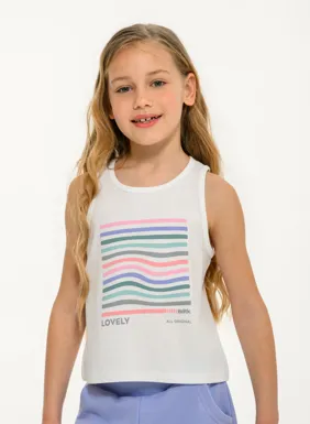 Παιδικό αμάνικο tank top για κορίτσια με τύπωμα