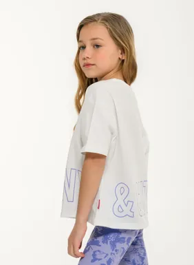 Παιδικό κοντομάνικο t-shirt για κορίτσια με τύπωμα