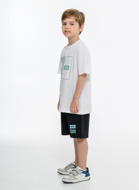 Παιδικό σετ για αγόρια με t-shirt, αμάνικο tank top και μακριά βερμούδα 3τμχ