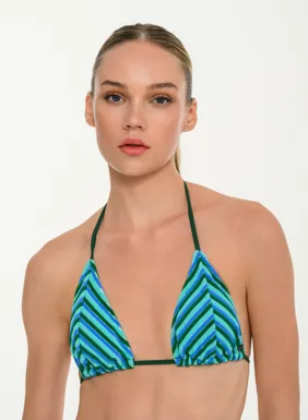 Γυναικείο bikini top μαγιό με ρίγες