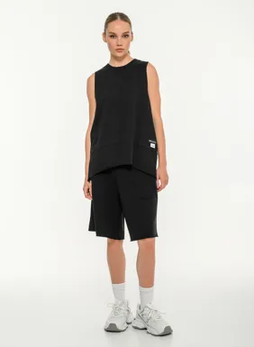 Women's sweatshirt Bermuda shorts with elastic