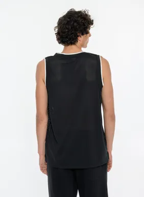 Mens sports perforated sleeveless top