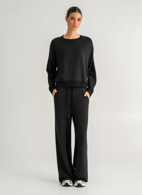 Γυναικείο φούτερ wide leg παντελόνι 