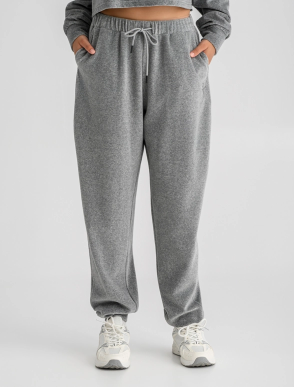 Γυναικεία βελουτέ jogger φόρμα-mainImage-2