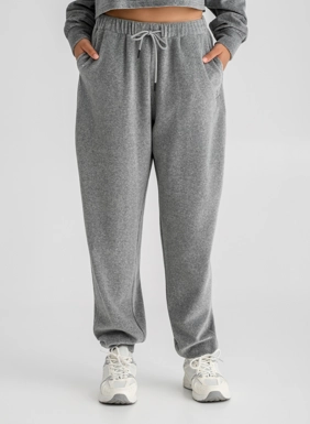 Γυναικεία βελουτέ jogger φόρμα