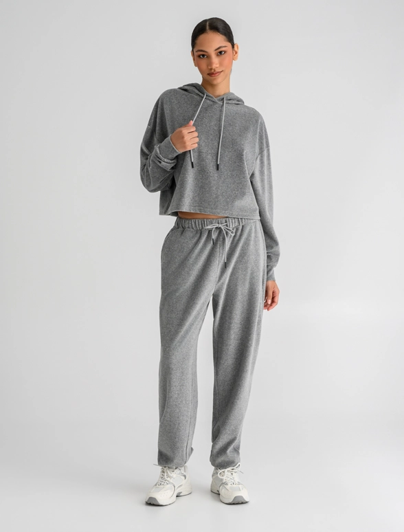 Γυναικεία βελουτέ jogger φόρμα-mainImage-5