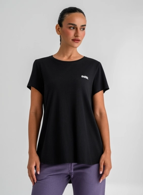 Γυναικείο κοντομάνικο t-shirt bdtk με ασύμμετρο τελείωμα