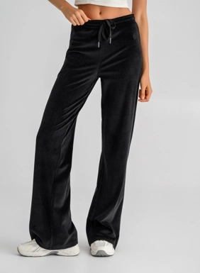 Women s velvet wide leg sweatpants