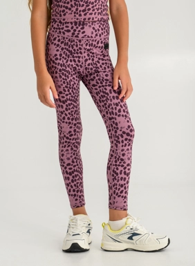 Παιδικό αθλητικό κολάν με animal print για κορίτσια  