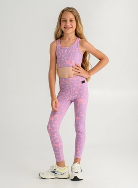 Children s sports bra with print for girls