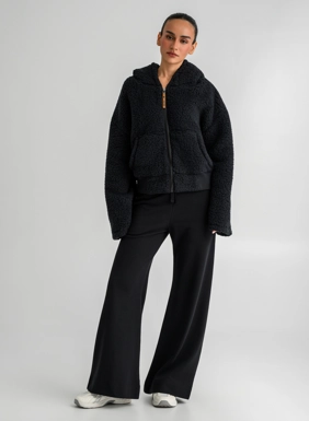 Women s teddy jacket with hood
