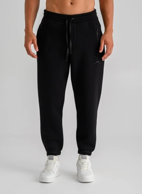 Men s jogger sweatpants with zipper pockets