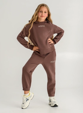 Children s sweatshirt with embroidery on the back for girls